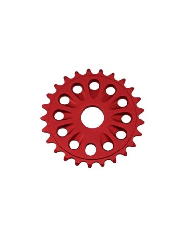 Alloy Chainring 6061-T6 1/2 X 1/8 25t Red.